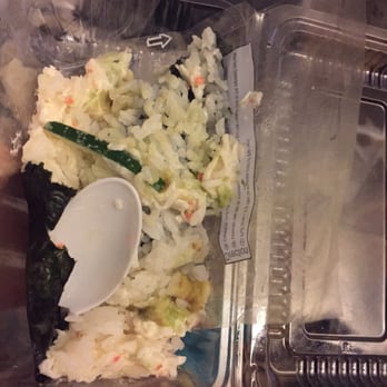 Genki Sushi - A spoon in my husband's temaki! - Sushi Bars Near Me - Ewa Beach, Hawaii