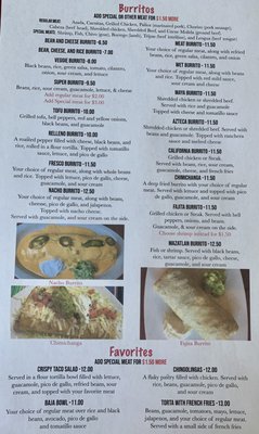 Menu photo 7 La Patria Mariscos & Grill Restaurant Fields Landing, CA