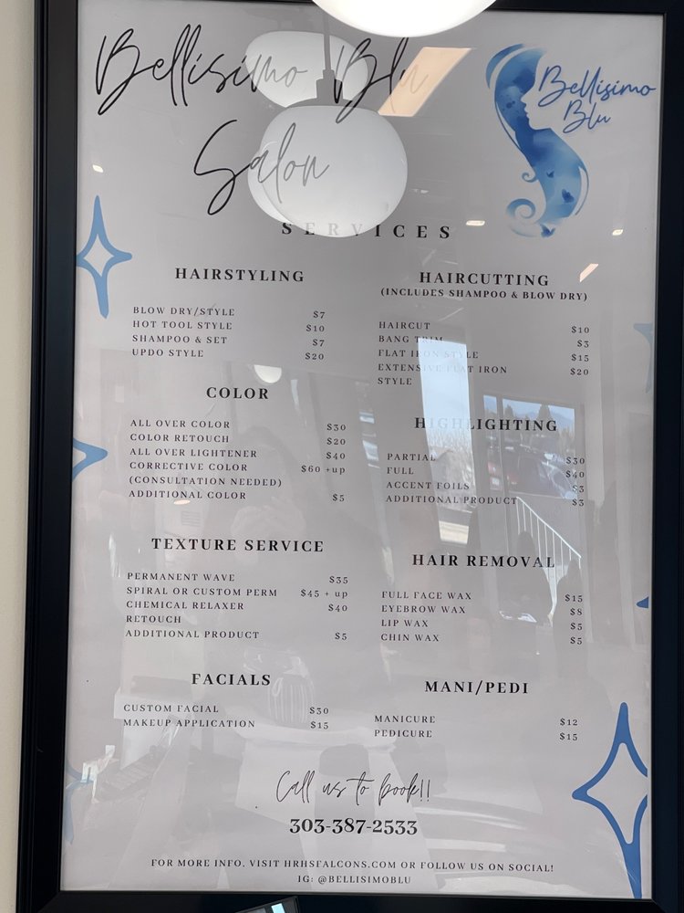 BELLISIMO BLU SALON Updated October 2024 Highlands Ranch, Colorado