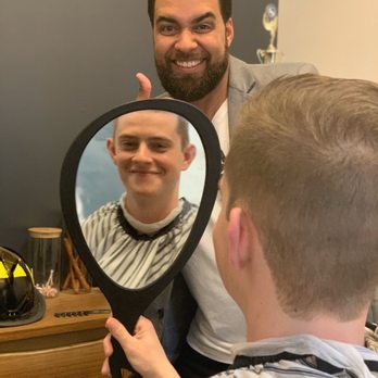 Mission Barbers - Little Jake loving the service - Barbers Near Me - Chandler, Arizona