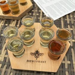 Hierophant Meadery - Mead flight is a great way to start!