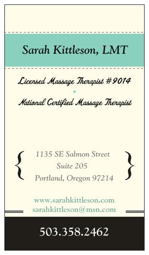 Sarah Kittleson, LMT Logo