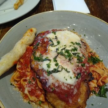 Picasso's - Chicken Parmesan. Everything was fresh from the marinara to the housemade pasta. - Pizza Near Me - Jacksonville, Florida Picasso's - Chicken Parmesan. Everything was fresh from the marinara to the housemade pasta. - Pizza Near Me - Jacksonville, Florida