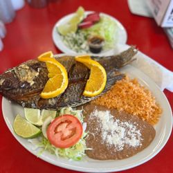 Saul's Grilled Mexican Food - Mojarra Frita, Fried to order