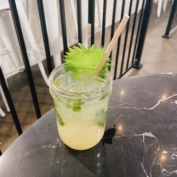 Sankaku Onigiri Cafe & Bar - Yuzu lemon soda at Sankaku in Capitol Hill. - Japanese Near Me - Seattle, Washington Sankaku Onigiri Cafe & Bar - Yuzu lemon soda at Sankaku in Capitol Hill. - Japanese Near Me - Seattle, Washington