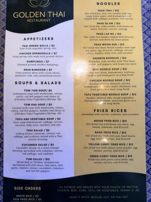 Menu photo 2 Golden Thai Longwood, FL