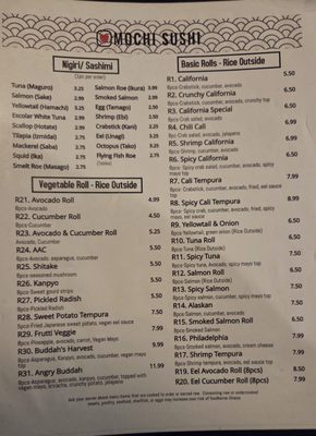 Menu photo 1 Mochi Sushi Waterford Township, MI Menu photo 1 Mochi Sushi Waterford Township, MI