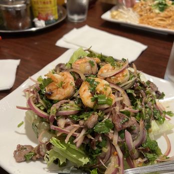 Sue's Kitchen - Nuer Num Thoke with added shrimp - Thai Near Me - El Sobrante, California Sue's Kitchen - Nuer Num Thoke with added shrimp - Thai Near Me - El Sobrante, California