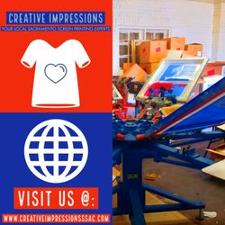 Creative Impressions - Local sacramento screen printers near you. Visit our website @: www.creativeimpressionssac.com