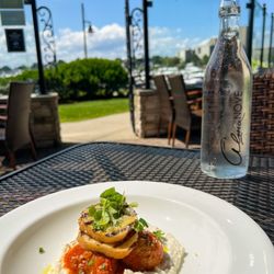 Alma Nove - Italian Beef & Pork Meatballs marinara, whipped burrata, sesame garlic crostini
