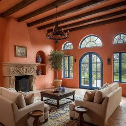 Beau Brunner Painting - Spanish Style Montecito home