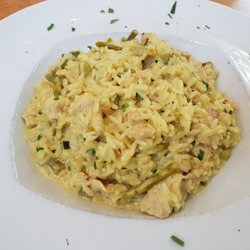 Pavarotti - Risotto with turkey breast and green asparagus