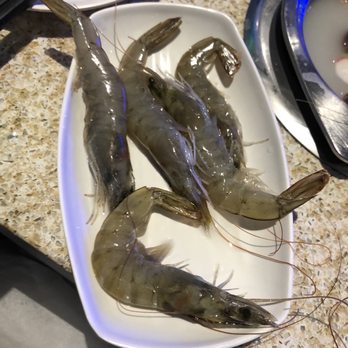 Buffalo Little Lamb - The raw shrimp. Eeeek!!! - Hot Pot Near Me - Amherst, New York