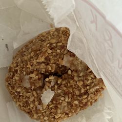 A&K Dawn Donuts - The nutty donut. The last one I own. It is delicious, even 2nd day warmed for a few seconds in the microwave.