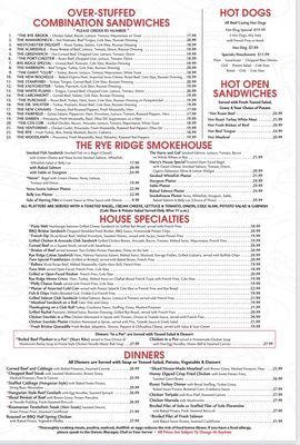Menu photo 1 Rye Ridge Deli Stamford, CT Menu photo 1 Rye Ridge Deli Stamford, CT