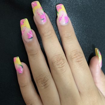 Murphy Nail Spa - Full set dip power with amazing cute summer design! - Nail Salons Near Me - Murphy, Texas Murphy Nail Spa - Full set dip power with amazing cute summer design! - Nail Salons Near Me - Murphy, Texas