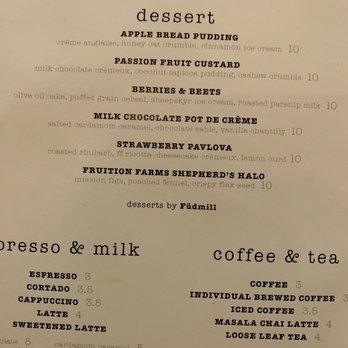 Mercantile - Menu summer 2019 - New American Near Me - Denver, Colorado