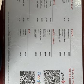 Tiem Mi Quon - Menu Back (May 2026) - Vietnamese Near Me - Garden Grove, California Tiem Mi Quon - Menu Back (May 2026) - Vietnamese Near Me - Garden Grove, California