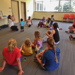 Musical story time at the library.