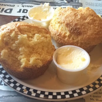 Black Bear Diner Milpitas - OMG these corn bread muffins are so good! (Clearly since we couldn't wait to take a pic to eat some) - Diners Near Me - Milpitas, California