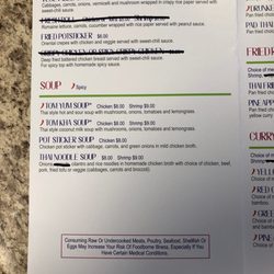 My Thai - Menu