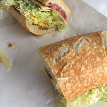 All About the Bread - Salami with the works!  So delicious. Crispy fresh bread. - Sandwiches Near Me - Los Angeles, California