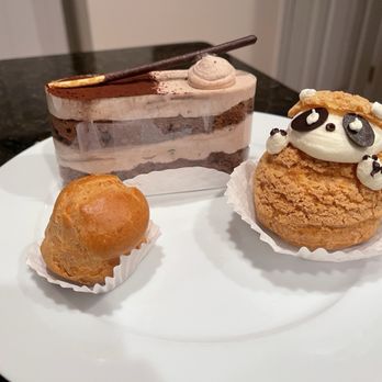 C & C Cafe - Baby Cream Puff, Vanilla Cookie Cream Puff, Choco Piece Cake (1.14.26) - Bakeries Near Me - Germantown, Maryland