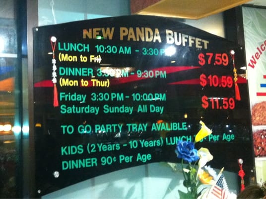 Menu photo 2 New Panda Buffet Los Angeles, CA