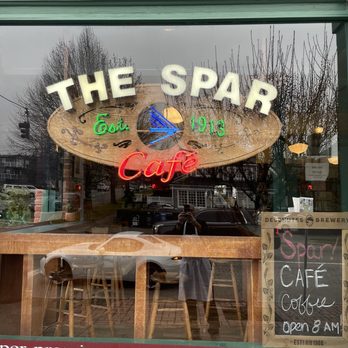 The Spar - a sign in the window of a coffee shop - Bars Near Me - Tacoma, Washington The Spar - a sign in the window of a coffee shop - Bars Near Me - Tacoma, Washington