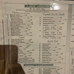 the menu