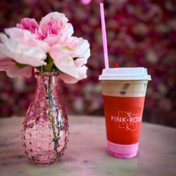 Pink Rose Cafe - Pink strawberry latte