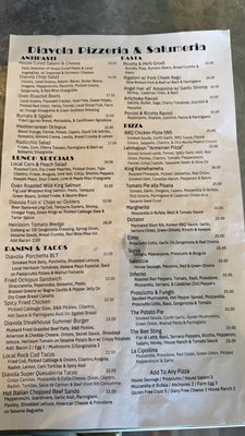 Menu photo 1 Diavola Pizzeria Geyserville, CA Menu photo 1 Diavola Pizzeria Geyserville, CA