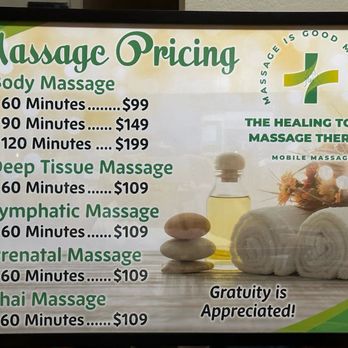 The Healing Touch Massage Therapy - Sean's pricing list as of 6/14/24. - Massage Therapy Near Me - Sacramento, California The Healing Touch Massage Therapy - Sean's pricing list as of 6/14/24. - Massage Therapy Near Me - Sacramento, California