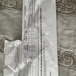 Procare Home Medical - Wasilla - My packing receipt showing no tubing.