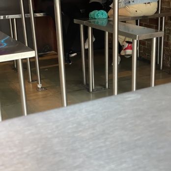 Saku Ramen - Worse and most uncomfortable seating! Metal and tall and narrow - Ramen Near Me - Riverside, California