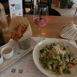 chicken Caesar Salad Side of Fries frose chicken Caesar Salad Side of Fries frose