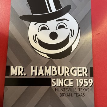 Mr. Hamburger - Signage - Burgers Near Me - Huntsville, Texas