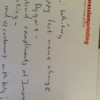 Impression Printing - An amazing note from the people at Impression printing. - Printing Services Near Me - Seattle, Washington Impression Printing - An amazing note from the people at Impression printing. - Printing Services Near Me - Seattle, Washington