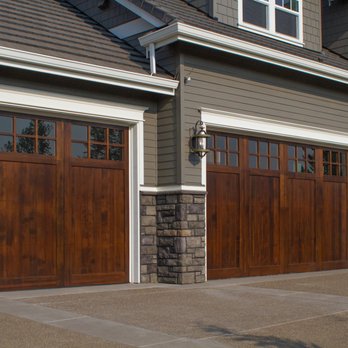 Pacific Overhead Door - Our hand built Prestige custom wood door at the Street of Dreams - installed by Larry Myers. - Garage Door Services Near Me - Portland, Oregon Pacific Overhead Door - Our hand built Prestige custom wood door at the Street of Dreams - installed by Larry Myers. - Garage Door Services Near Me - Portland, Oregon