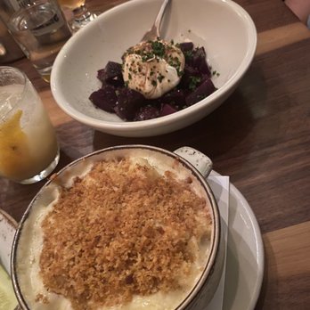 Doc Ponds - Mac and cheese side-dish (front) buratta appetizer (back) - Bars Near Me - Stowe, Vermont