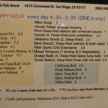 Sushi Fish Attack - Sushi Bars Near Me - San Diego, California Sushi Fish Attack - Sushi Bars Near Me - San Diego, California