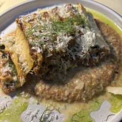 Ramp lasagna Bianco with white Bolognese