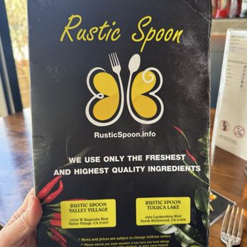 Rustic Spoon - Valley Village - The Menu - Thai Near Me - Valley Village, California