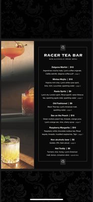Menu photo 8 Racer Tea Bar Redondo beach, CA