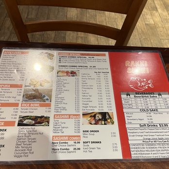 Rakki Sushi - Menu - Sushi Bars Near Me - Corona, California Rakki Sushi - Menu - Sushi Bars Near Me - Corona, California