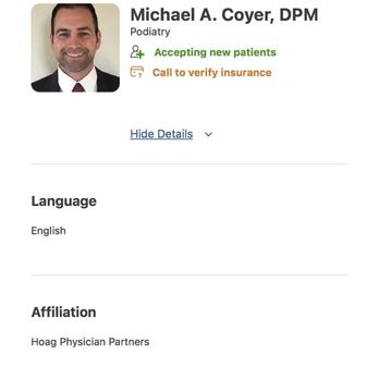 Michael Coyer, DPM - Hoag- Dr. Coyer - Podiatrists Near Me - Newport Beach, California Michael Coyer, DPM - Hoag- Dr. Coyer - Podiatrists Near Me - Newport Beach, California