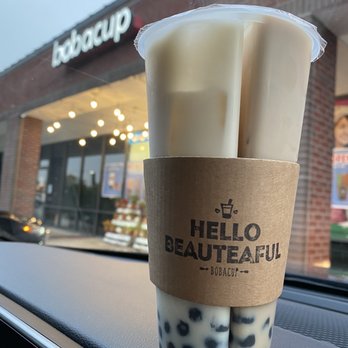 Teastori - Split cup with Jasmine and Vanilla Chai - Bubble Tea Near Me - Tampa, Florida