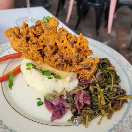 Fried Blue Oyster Mushrooms