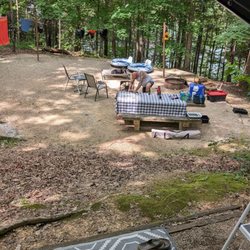Holly Bay Campground - H Loop beautiful wooded spot. Nice space in between them all. Can't wait till lake weather again.