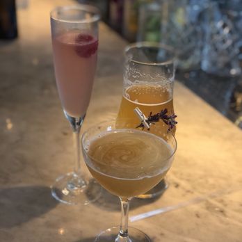 Del Mar - Estrella beer; Flor De Mallorca (Vodka, Elderflower, Cocchi Rosa, Cava); Volver A Verte (Aged Rum, Falernum, Roasted Pineapple, Lime) - Spanish Near Me - Washington, DC, District of Columbia